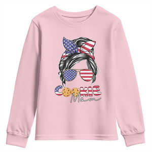 Scout Girl Mom Youth Sweatshirt American Proud Cookie Mom Troop Leader Family Matching TS02 Light Pink Print Your Wear