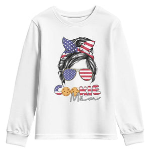 Scout Girl Mom Youth Sweatshirt American Proud Cookie Mom Troop Leader Family Matching TS02 White Print Your Wear