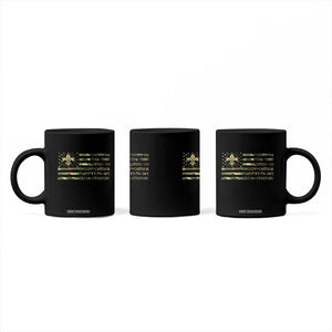 Scout Law Values Coffee Mug American Camo Flag Retro Vintage TS02 Print Your Wear