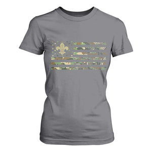 Scout Law Values T Shirt For Women American Camo Flag Retro Vintage TS02 Charcoal Print Your Wear
