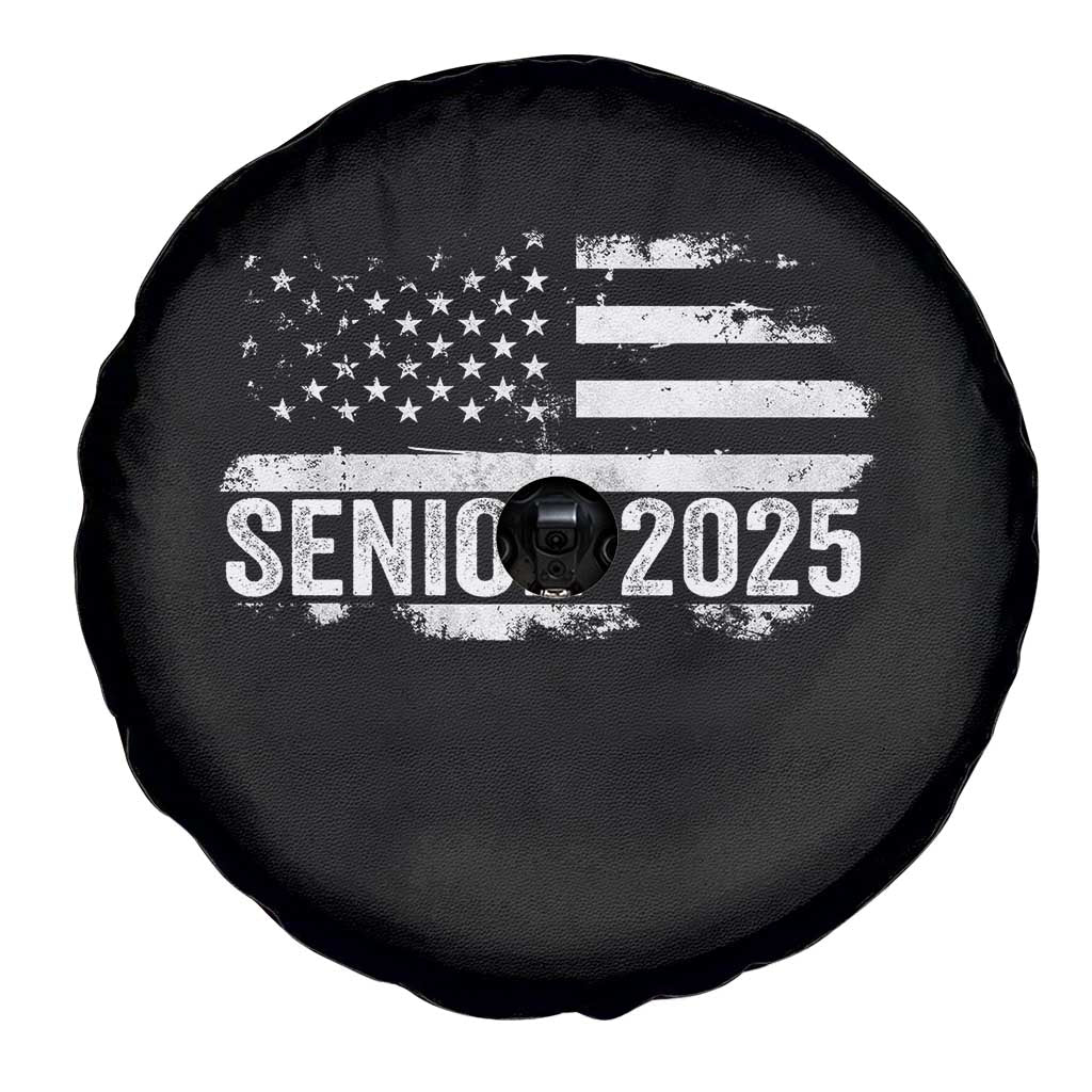 Senior 2025 Graduation Spare Tire Cover Class Of 2025 Vintage American Flag TS11 Print Your Wear