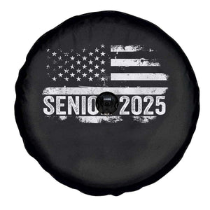 Senior 2025 Graduation Spare Tire Cover Class Of 2025 Vintage American Flag TS11 Print Your Wear