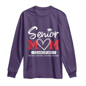 Senior Mom Class Of 2025 Graduate Long Sleeve Shirt TS11 Purple Print Your Wear