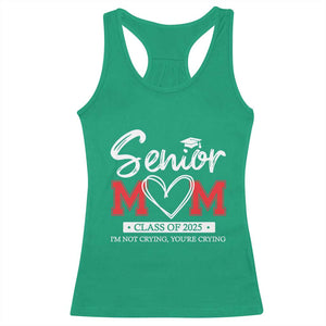 Senior Mom Class Of 2025 Graduate Racerback Tank Top TS11 Irish Green Print Your Wear