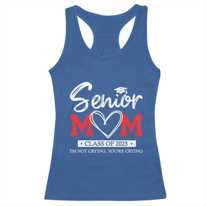 Senior Mom Class Of 2025 Graduate Racerback Tank Top TS11 Royal Blue Print Your Wear