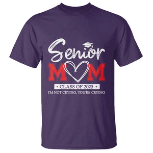 Senior Mom Class Of 2025 Graduate T Shirt TS11 Purple Print Your Wear