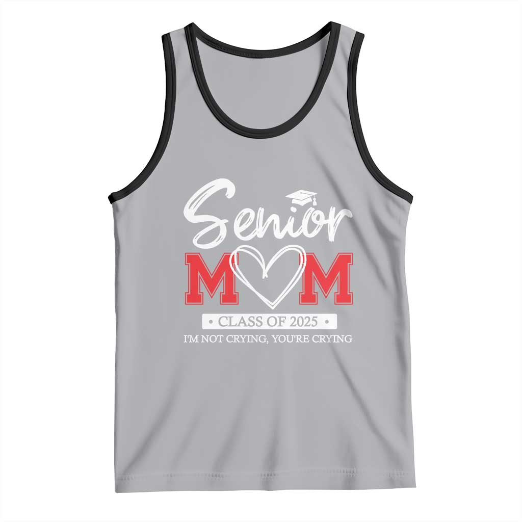 Senior Mom Class Of 2025 Graduate Tank Top TS11 Athletic Heather Black Print Your Wear