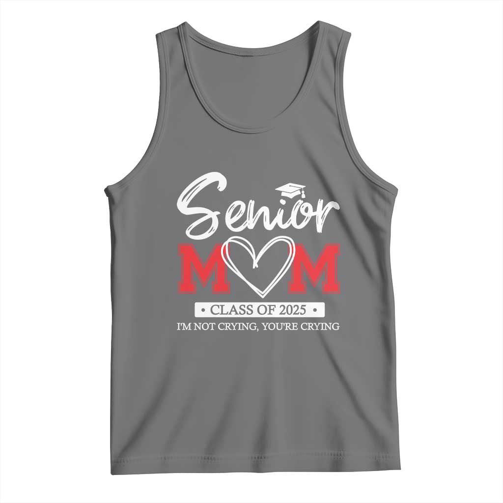 Senior Mom Class Of 2025 Graduate Tank Top TS11 Black Heather Print Your Wear