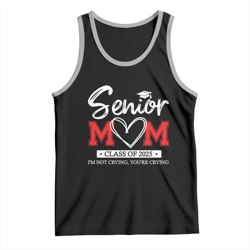 Senior Mom Class Of 2025 Graduate Tank Top TS11 Black Athletic Heather Print Your Wear