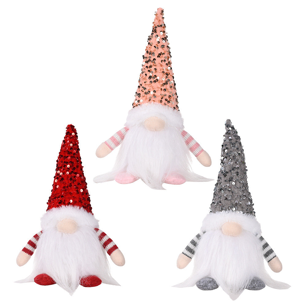 Sequin Light-Up Faceless Gnome Print Your Wear