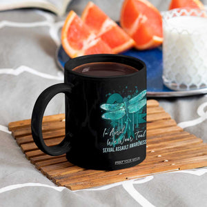 Sexual Assault Awareness Coffee Mug In April We Wear Teal Ribbon Butterfly TS02 Print Your Wear