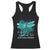 Sexual Assault Awareness Racerback Tank Top In April We Wear Teal Ribbon Butterfly TS02 Black Print Your Wear