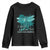 Sexual Assault Awareness Youth Sweatshirt In April We Wear Teal Ribbon Butterfly TS02 Black Print Your Wear