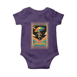 Shade Never Made Anybody Less Gay Baby Onesie Funny Skeleton Rainbow Pride Month TS10 Purple Print Your Wear