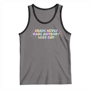 Shade Never Made Anybody Less Gay Tank Top LGBTQ Pride TS10 Deep Heather Black Print Your Wear