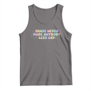 Shade Never Made Anybody Less Gay Tank Top LGBTQ Pride TS10 Deep Heather Print Your Wear