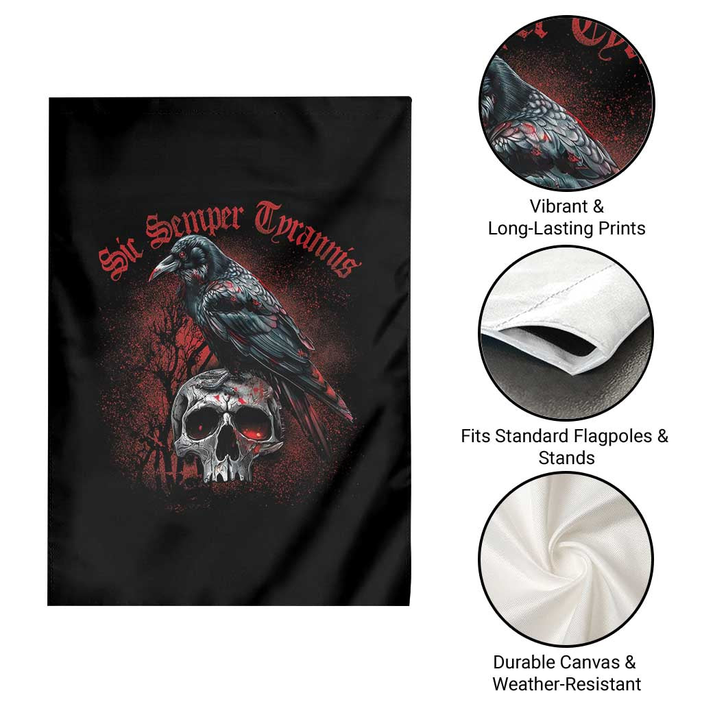 Sic Semper Tyrannis & Raven Garden Flag Protest Feminist Activist TS10 Print Your Wear