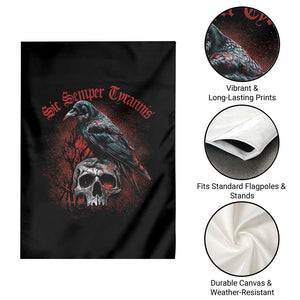 Sic Semper Tyrannis & Raven Garden Flag Protest Feminist Activist TS10 Print Your Wear