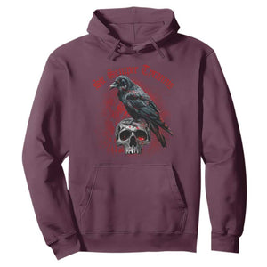 Sic Semper Tyrannis & Raven Hoodie Protest Feminist Activist TS10 Maroon Print Your Wear