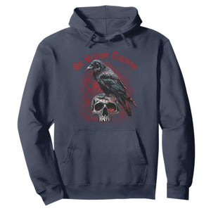 Sic Semper Tyrannis & Raven Hoodie Protest Feminist Activist TS10 Navy Print Your Wear