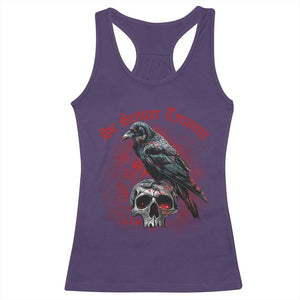 Sic Semper Tyrannis & Raven Racerback Tank Top Protest Feminist Activist TS10 Purple Print Your Wear