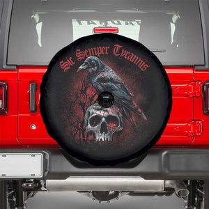 Sic Semper Tyrannis & Raven Spare Tire Cover Protest Feminist Activist TS10 Black Print Your Wear
