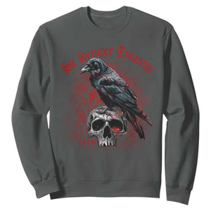 Sic Semper Tyrannis & Raven Sweatshirt Protest Feminist Activist TS10 Dark Heather Print Your Wear