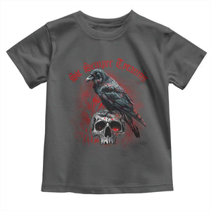Sic Semper Tyrannis & Raven Toddler T Shirt Protest Feminist Activist TS10 Dark Heather Print Your Wear
