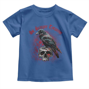 Sic Semper Tyrannis & Raven Toddler T Shirt Protest Feminist Activist TS10 Royal Blue Print Your Wear