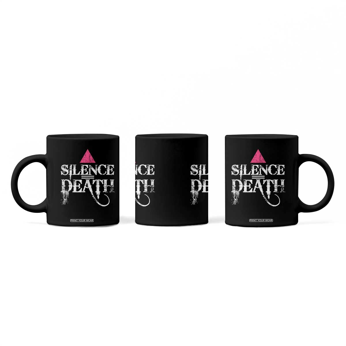 Silence Death Coffee Mug LGBTQ Pride Month TS10 Print Your Wear