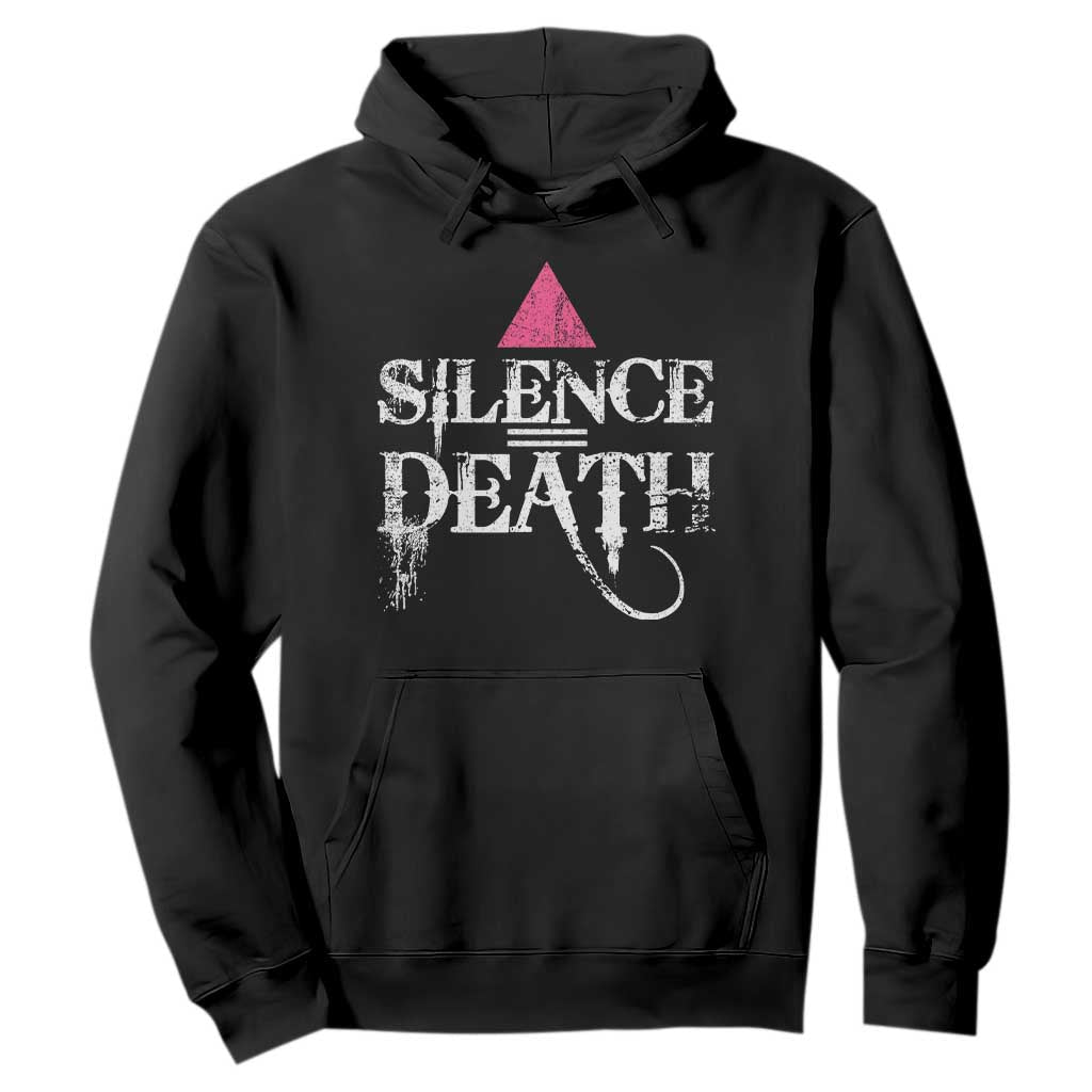 Silence Death Hoodie LGBTQ Pride Month TS10 Black Print Your Wear