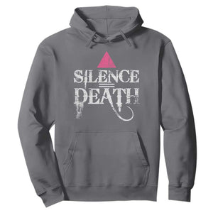 Silence Death Hoodie LGBTQ Pride Month TS10 Charcoal Print Your Wear