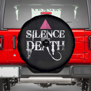 Silence Death Spare Tire Cover LGBTQ Pride Month TS10 Black Print Your Wear