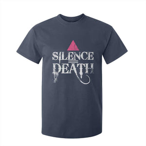 Silence Death T Shirt For Kid LGBTQ Pride Month TS10 Navy Print Your Wear