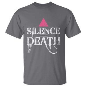 Silence Death T Shirt LGBTQ Pride Month TS10 Charcoal Print Your Wear