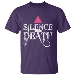 Silence Death T Shirt LGBTQ Pride Month TS10 Purple Print Your Wear