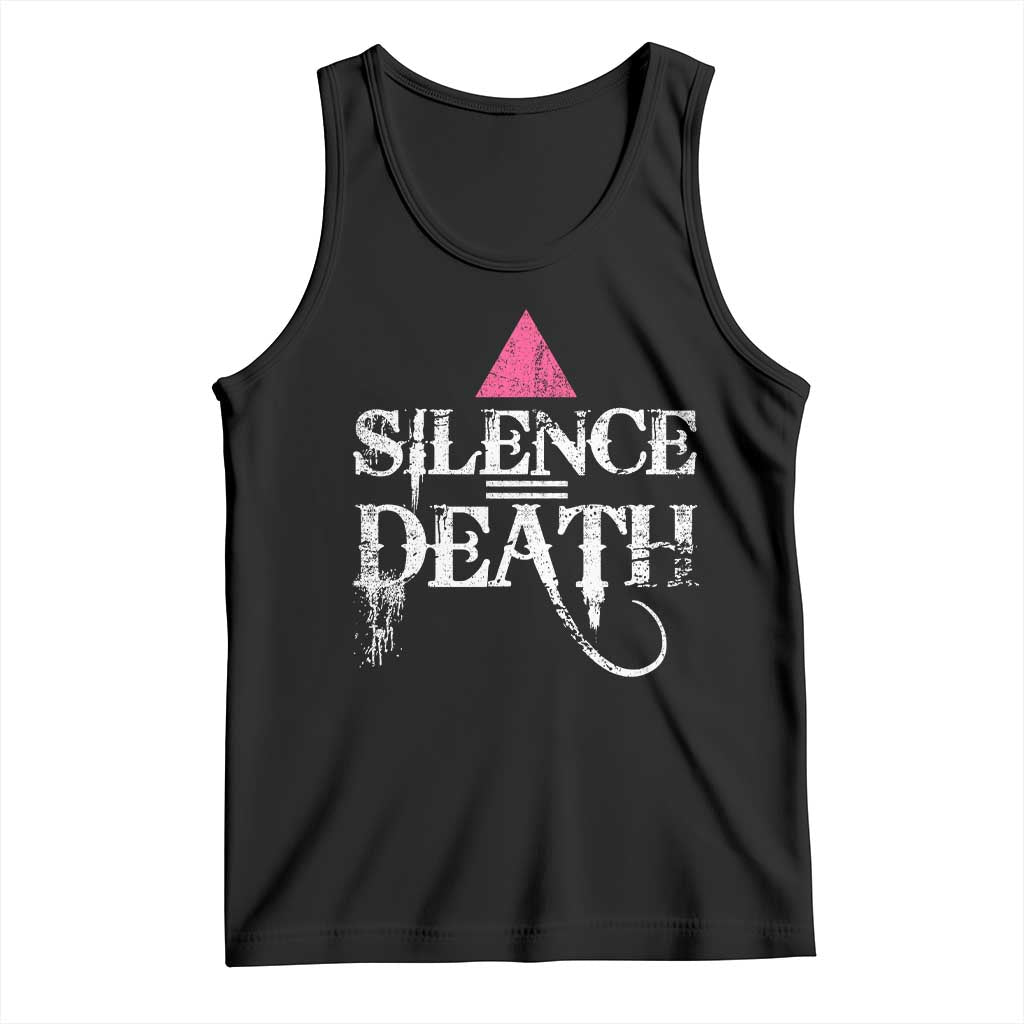 Silence Death Tank Top LGBTQ Pride Month TS10 Black Print Your Wear