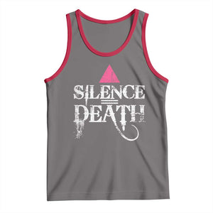 Silence Death Tank Top LGBTQ Pride Month TS10 Deep Heather Red Print Your Wear