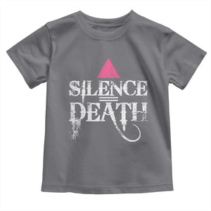 Silence Death Toddler T Shirt LGBTQ Pride Month TS10 Charcoal Print Your Wear