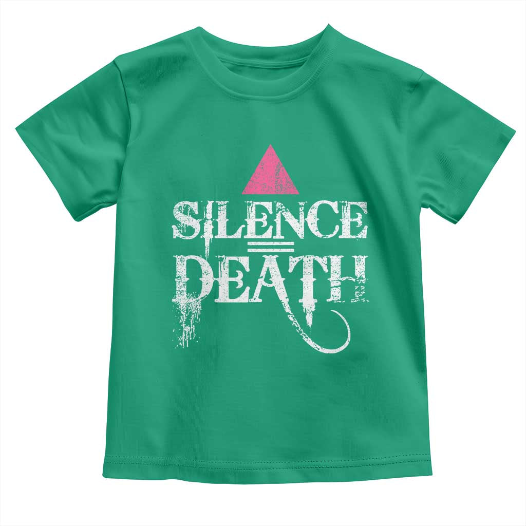 Silence Death Toddler T Shirt LGBTQ Pride Month TS10 Irish Green Print Your Wear