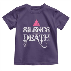 Silence Death Toddler T Shirt LGBTQ Pride Month TS10 Purple Print Your Wear