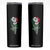 Skeleton Hand Holding Mexico Flag Rose Skinny Tumbler Dia De Los Muertos TS10 Black Print Your Wear