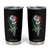 Skeleton Hand Holding Mexico Flag Rose Tumbler Cup Dia De Los Muertos TS10 Black Print Your Wear