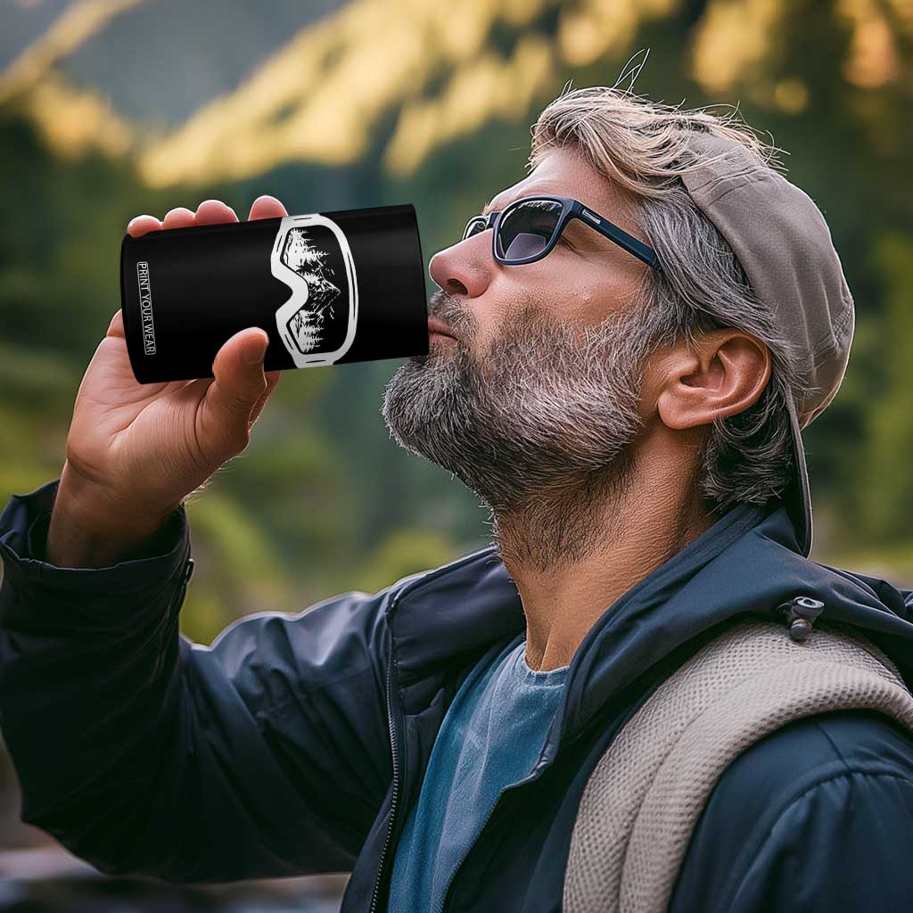 Skiing 4 in 1 Can Cooler Tumbler Skiing Goggles Snow Wintersport Ski Snowboard TS10 Print Your Wear