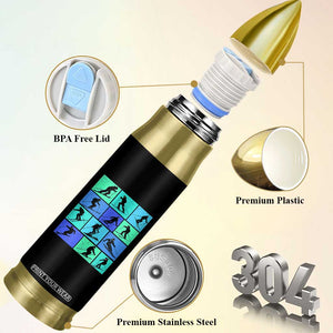 Skiing Bullet Tumbler for Skiers Wintersport Ski Snowboard TS10 Print Your Wear