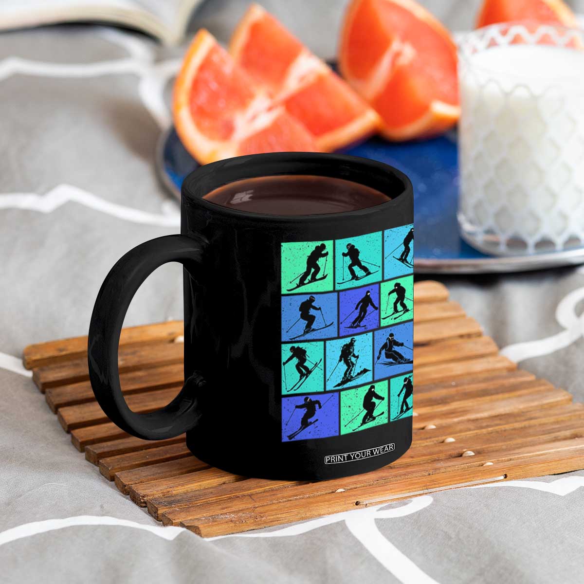 Skiing Coffee Mug for Skiers Wintersport Ski Snowboard TS10 Print Your Wear