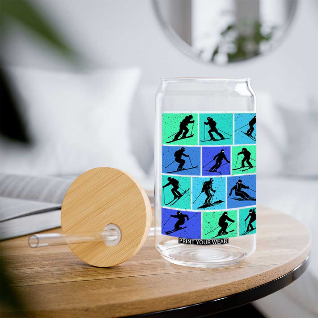 Skiing Glass Can for Skiers Wintersport Ski Snowboard TS10 Print Your Wear