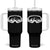 Skiing Tumbler With Handle Skiing Goggles Snow Wintersport Ski Snowboard TS10 One Size: 40 oz Black Print Your Wear