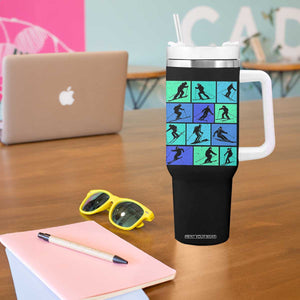 Skiing Tumbler With Handle for Skiers Wintersport Ski Snowboard TS10 Print Your Wear