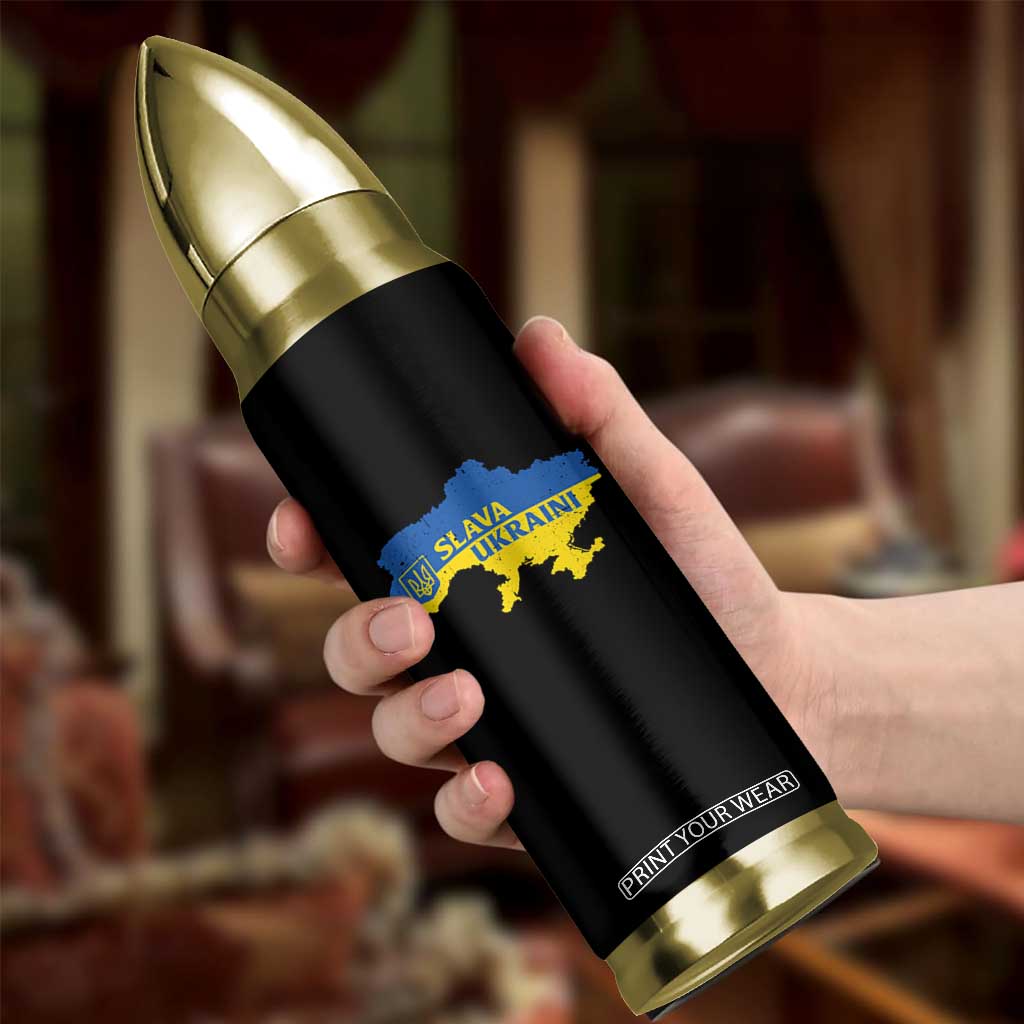 Slava Ukraini Bullet Tumbler Ukrainian Ukraine Flag Pride TS10 Print Your Wear